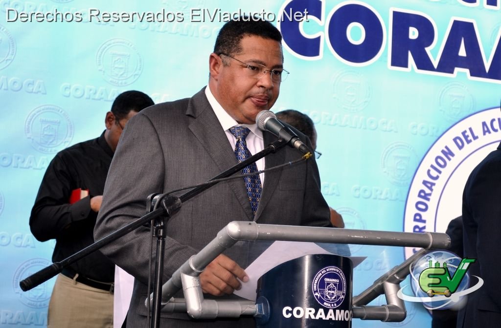 Ing Luis Manuel Pichardo ofrese palabras en inauguración de CORAAMOCA